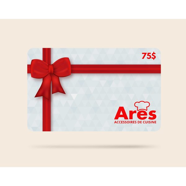 Carte-cadeau de 75$ Ares Cuisine - VALIDE EN MAGASIN SEULEMENT