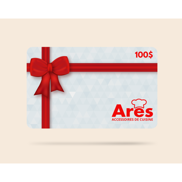 Carte-cadeau de 100$ Ares Cuisine - VALIDE EN MAGASIN SEULEMENT