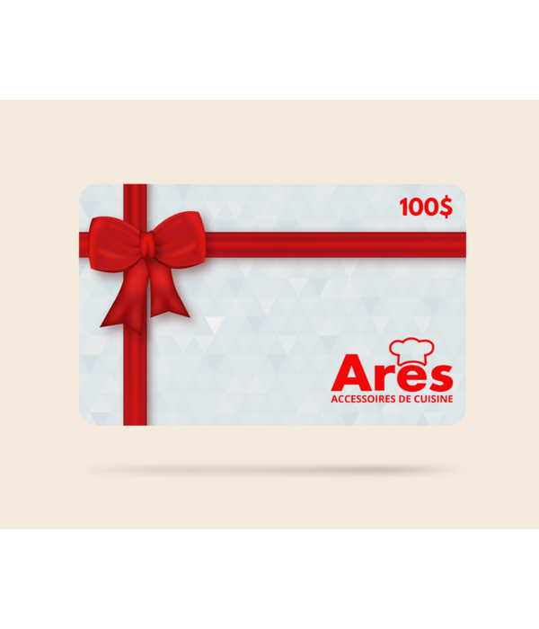 Carte-cadeau de 100$ Ares Cuisine - VALIDE EN MAGASIN SEULEMENT