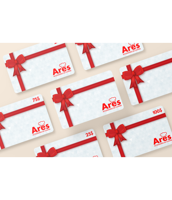 Carte-cadeau de 100$ Ares Cuisine - VALIDE EN MAGASIN SEULEMENT