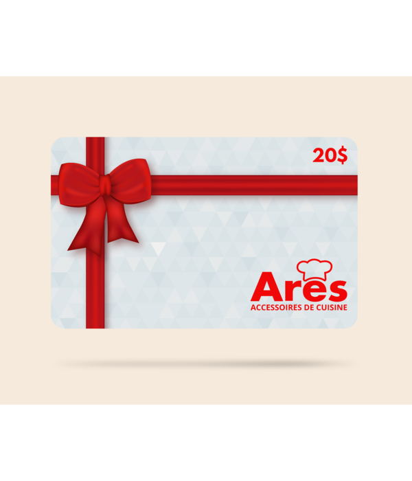 Carte-cadeau de 20$ Ares Cuisine - VALIDE EN MAGASIN SEULEMENT