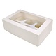 Vincent White Cake Box with 6 Muffin Inserts