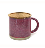 BIA Cordon Bleu Tasse lustrée mauve avec couvercle de BIA