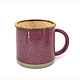 Tasse lustrée mauve avec couvercle de BIA