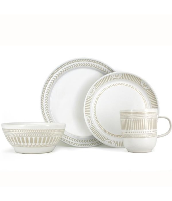 BIA Cordon Bleu Bol 'Batik' blanc de BIA