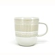 Tasse "Batik", 400ml,  Blanc, en grès de BIA ( F  )