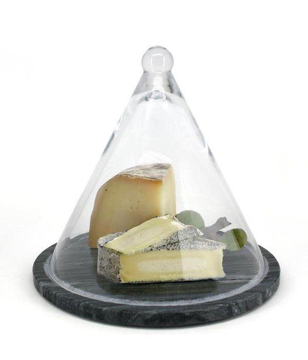 Natural Living Planche à fromage en marbre avec dôme de Natural Living