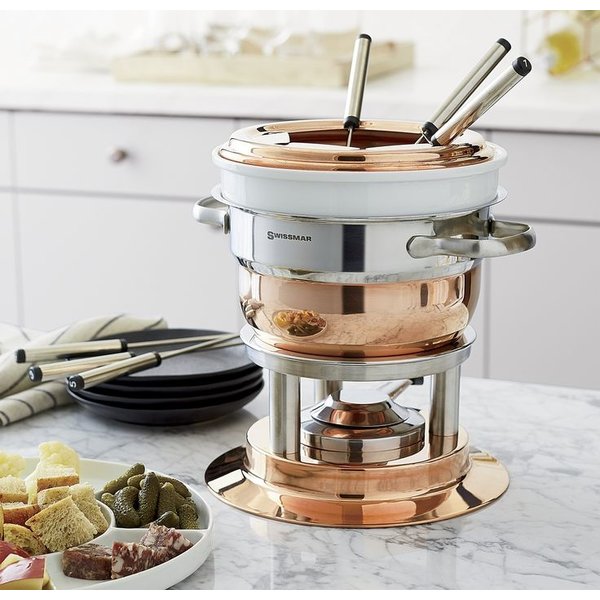 Swissmar 9-Piece Heidi Ceramic Fondue Set