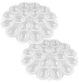 Egg tray with clip-on lid
