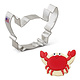 Ann Clark Crab Cookie Cutter 5"