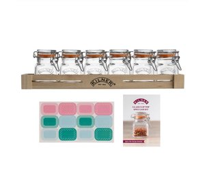 Kilner Square Clip Top Spice Jar Set 70ml Ares Cuisine Ares Kitchen Baking Supplies