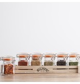 Kilner Square Clip-Top Spice Jar Set -70ml