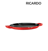 Ricardo Ricardo Red Enameled Cast Iron Fry Pan 32cm