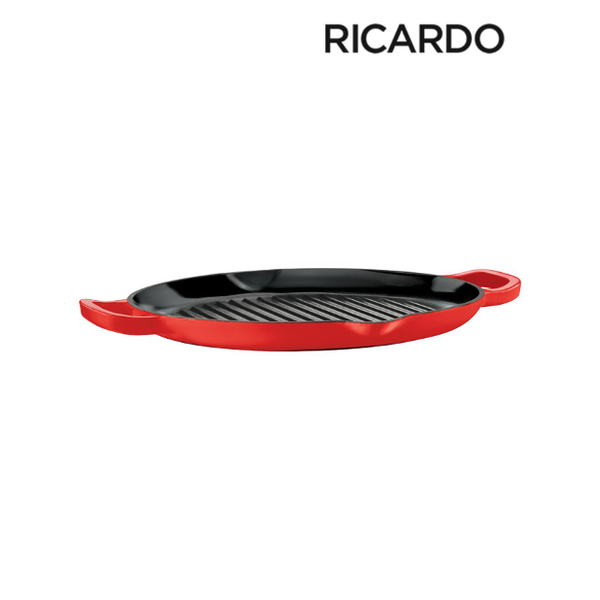 Ricardo Red Enameled Cast Iron Fry Pan 32cm