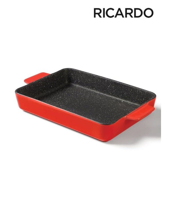 Ricardo Red ceramic baking dish 33 x 24cm by Ricardo