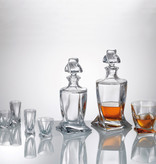 Brilliant Crystalite Bohemia Quadro 7 Piece Whiskey Set