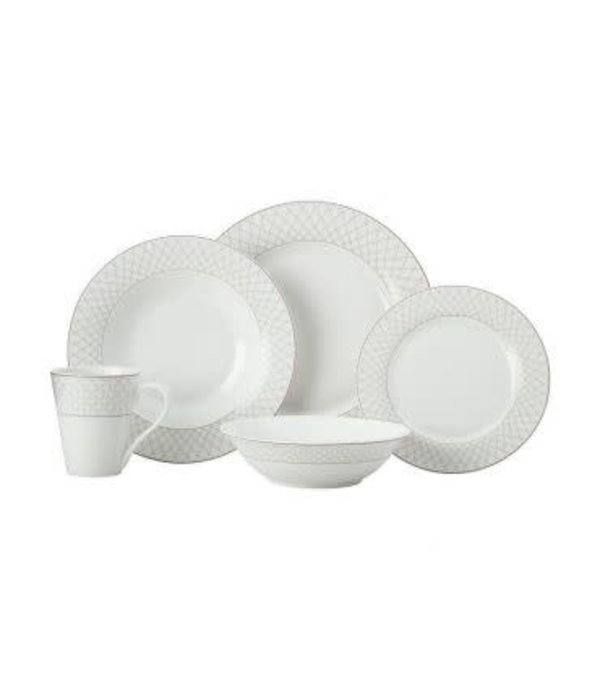 MAXWELL & WILLIAMS JEWEL RIM DINNER SET 20PC GREY - Ares Kitchen and  Baking Supplies