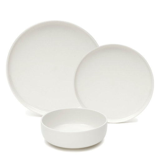 Brilliant "Urban" 12 Piece White Dinnerware Set, Service for 4