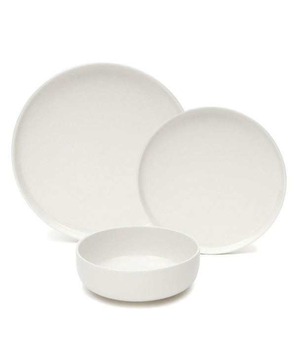 Brilliant "Urban" 12 Piece White Dinnerware Set, Service for 4