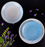Mesa "Pedro Blue" Service de Vaisselle en Grès 12 Pièces, 4 Couverts