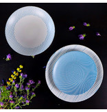 Mesa "Pedro Blue" Service de Vaisselle en Grès 12 Pièces, 4 Couverts