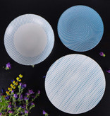 Mesa "Pedro Blue" Service de Vaisselle en Grès 12 Pièces, 4 Couverts