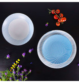 Mesa "Pedro Blue" Service de Vaisselle en Grès 12 Pièces, 4 Couverts