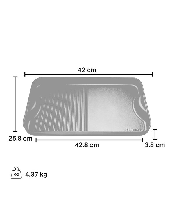 Le Creuset Gril et plaque rectangulaire Le Creuset Cerise