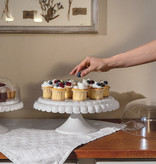 Guzzini Présentoir à gâteau avec dôme "Tiffany" Blanc Lait de Guzzini