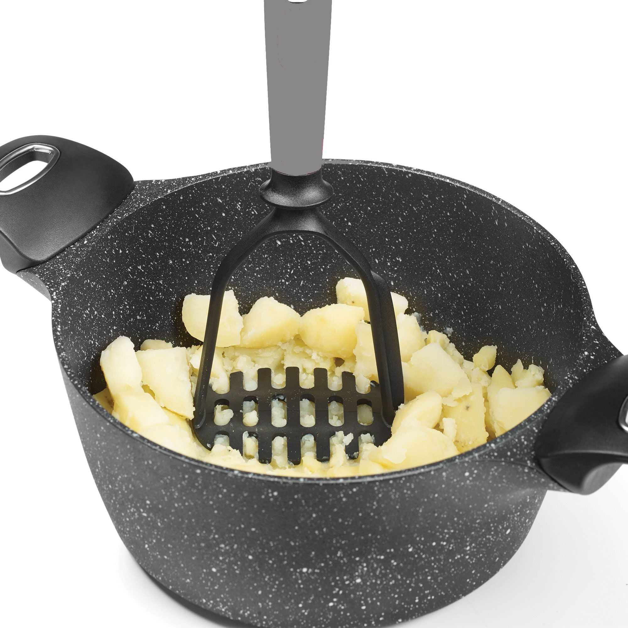 Presse-purée En Acier Inoxydable - Poignée Ergonomique Antidérapante - Passe Au Lave-vaisselle - Pour Purées Et Compotes