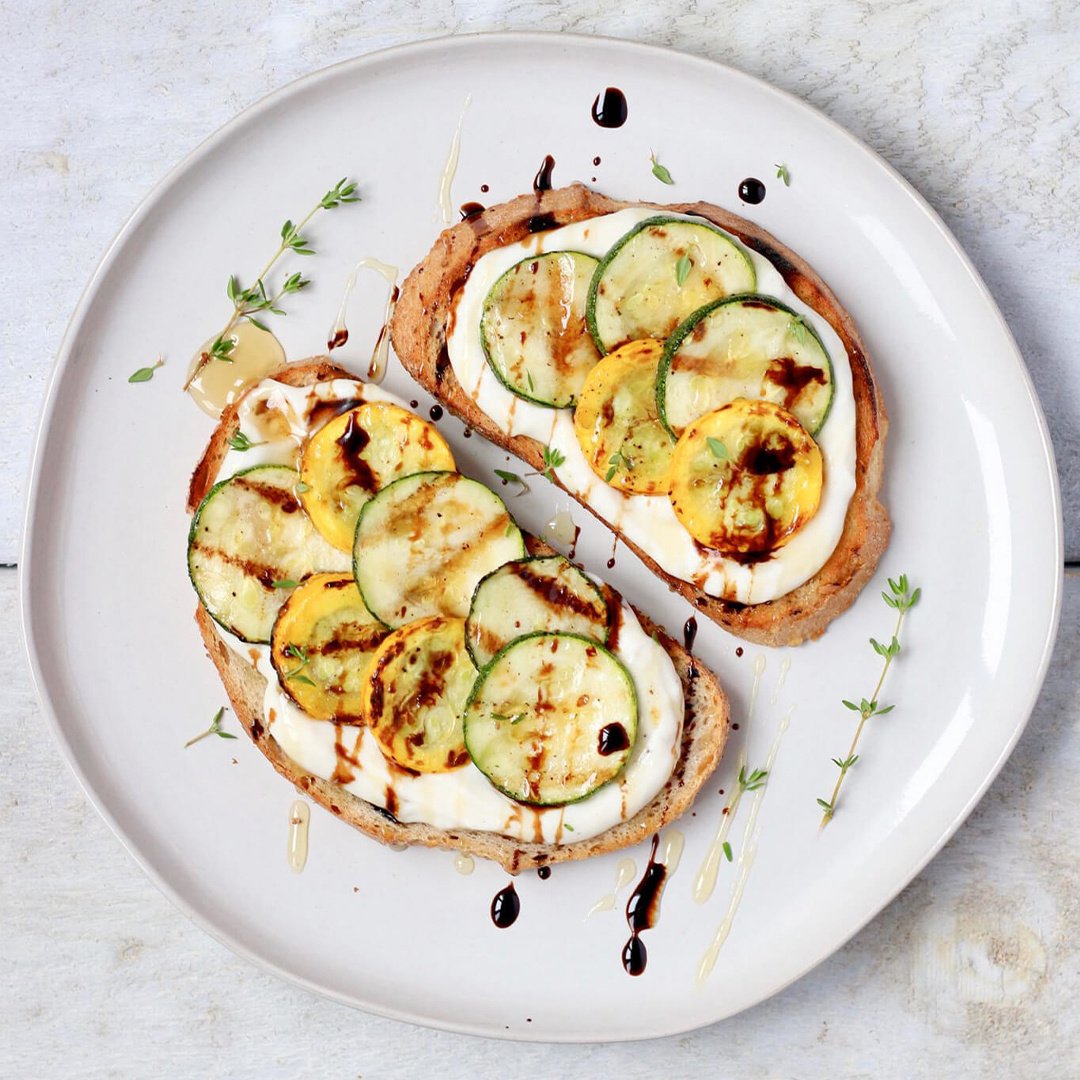 Recipe of the week: Grilled Zucchini and Honey Ricotta Toasts