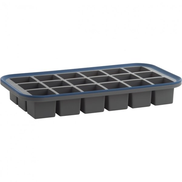 Moule à glaçons carrés réutilisables en Silicone, 6 grilles, avec