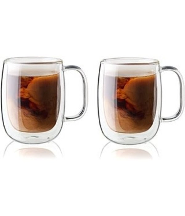 Zwilling ZWILLING SORRENTO PLUS 2 PIECE COFFEE GLASS SET (350ml)