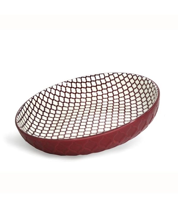 BIA Cordon Bleu BIA Textured Shallow Bowl Red