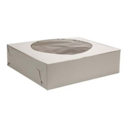 Pie/cake box with window 9" x 9" x 2.5"