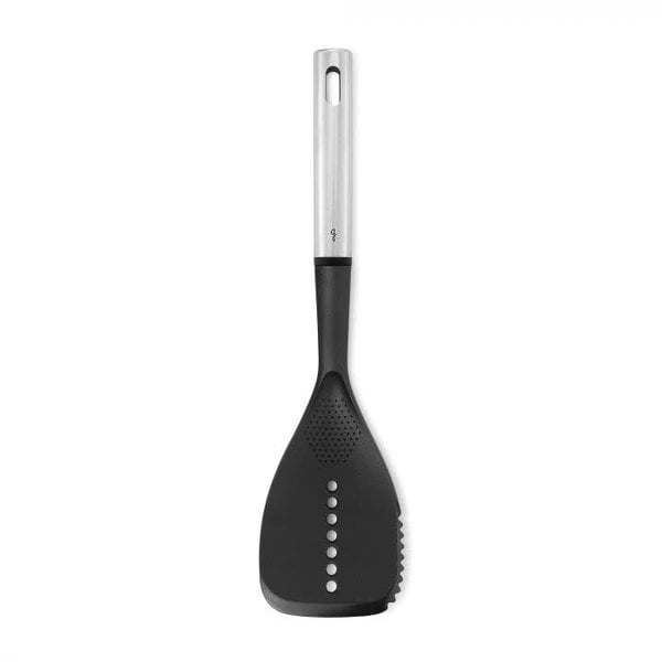 Starfrit Gourmet Steel Slotted Turner with integrated scraper