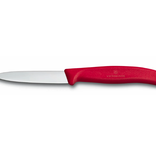Victorinox Couteau d'office à pointe centrée et manche rouge 8cm de Victorinox