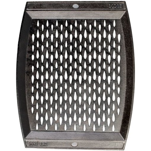 Lodge Lodge 15"x12" Cast Iron Grill Topper, Black