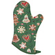 Now Designs Oven Mitt 13'' "Christmas Cookies" Green