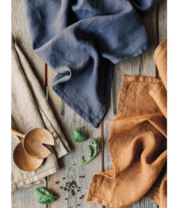 Danica Heirloom Linge à vaisselle 100% lin avec bordure ajourée "Naturel" de Danica Heirloom