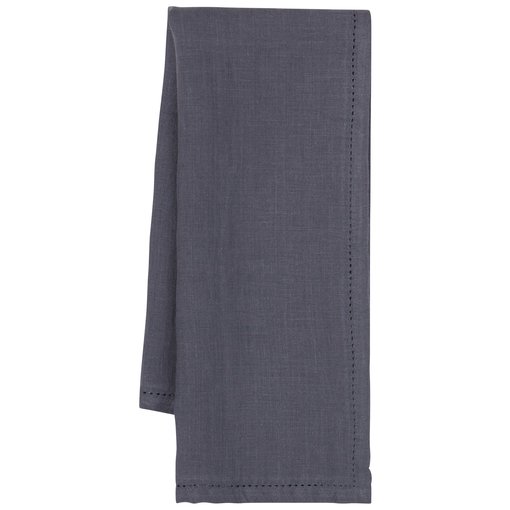 Danica Heirloom Danica Heirloom Linen dish towel with hemstitch "Charcoal"