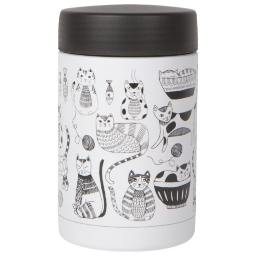 Now Designs NowDesigns 17 oz Insulated Food Container ''Purr Party''
