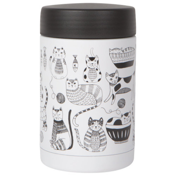 Contenant à Aliments Isolant 17 oz ''Purr Party'' de NowDesigns