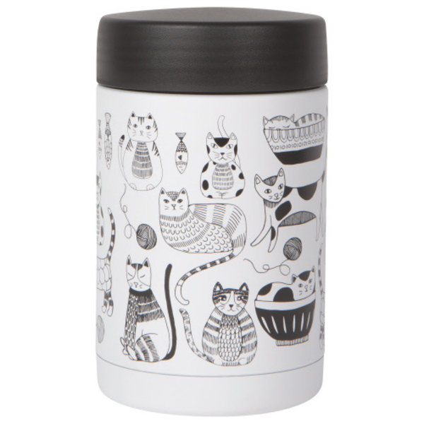 NowDesigns 17 oz Insulated Food Container ''Purr Party''