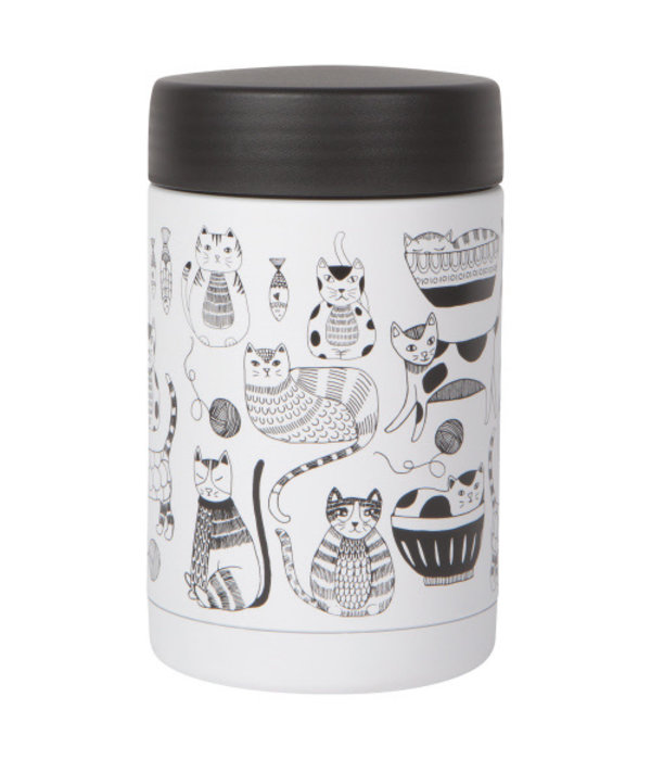 Now Designs 17 oz. Insulated Food Container ''Purr Party''
