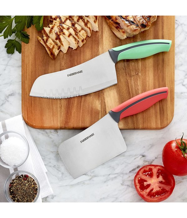 Farberware Farberware Soft Grip Chef Knife Set, 2-Piece, Multicolored