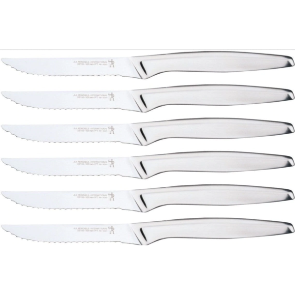 Forge de Laguiole 6 Piece Steak Knife Set Fabric Series Green