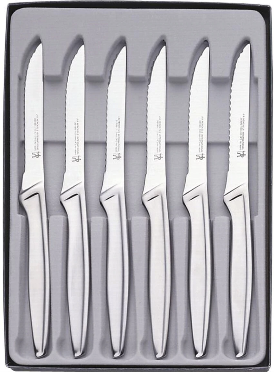 Henckels Stainless Steel Steak Knife Set of 6 - Ares Kitchen and