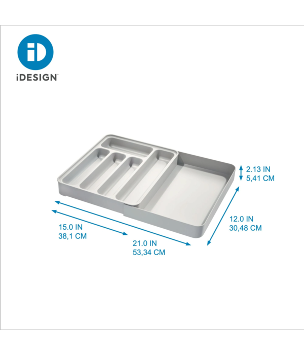 Interdesign ECO Plastic Expandable Kitchen Drawer Organizer Bin