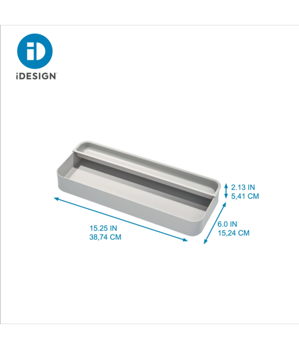 Interdesign Rangement de tiroir avec plateau amovible Gris "Eco"  de InterDesign